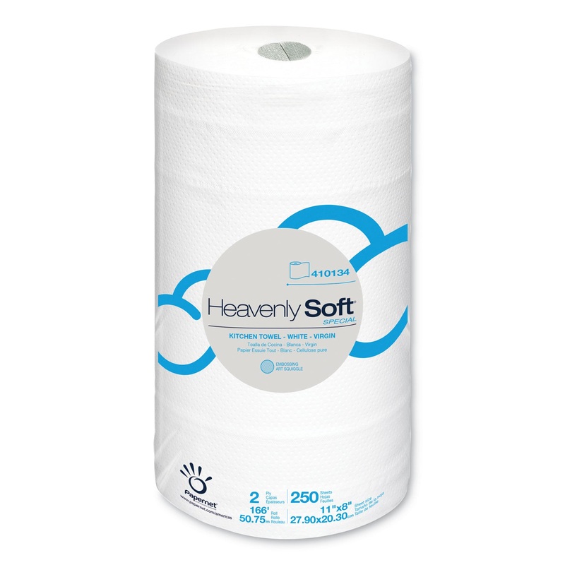 HEAVENLY SOFT PAPER TOWEL, 11″ X 167 FT, WHITE, 12 ROLLS/CARTON