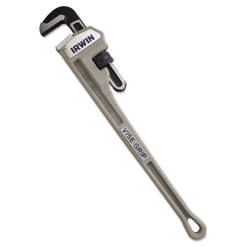 Irwin Cast Aluminum Pipe Wrench, 24″ Long, 3″ Capacity