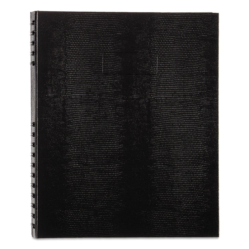 NOTEPRO NOTEBOOK, 1 SUBJECT, MEDIUM/COLLEGE RULE, BLACK COVER, 11 X 8.5, 100 SHEETS