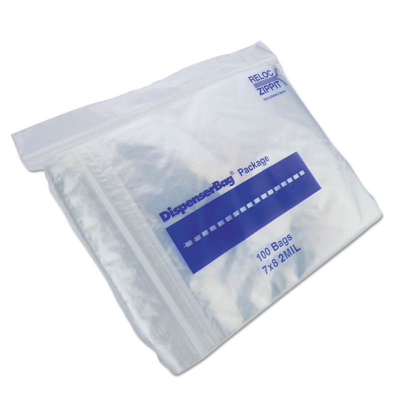 PLASTIC ZIPPER BAGS, 2 MIL, 7″ X 8″, CLEAR, 2,000/CARTON