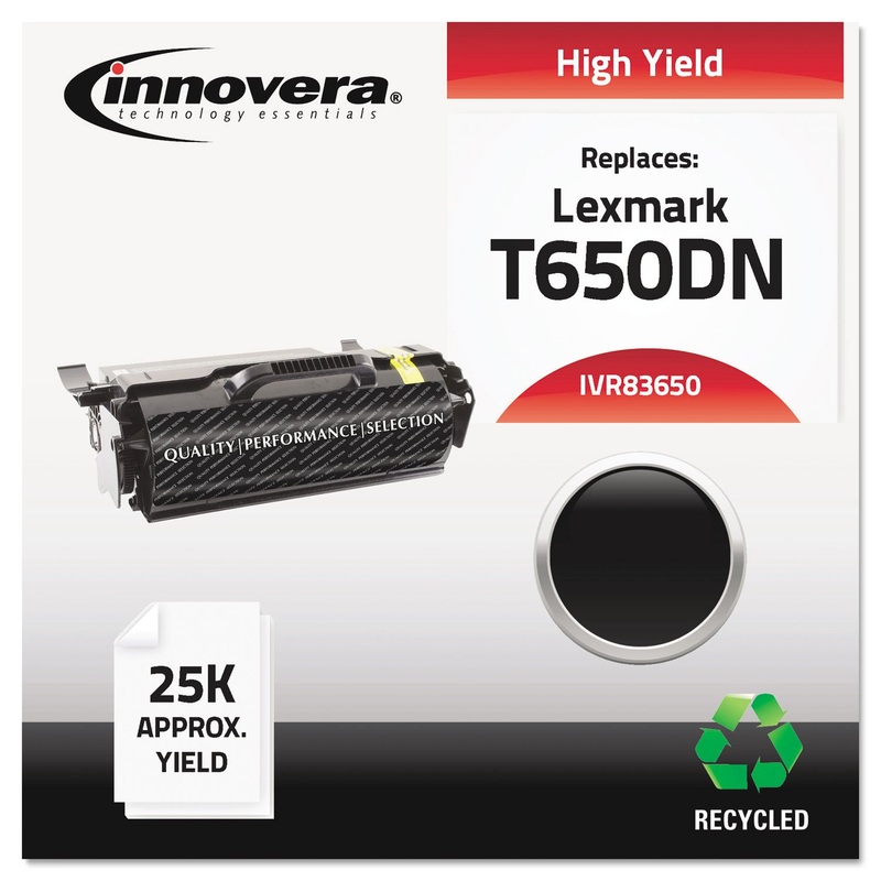 REMANUFACTURED T650H21A (T650) TONER, 25000 PAGE-YIELD, BLACK