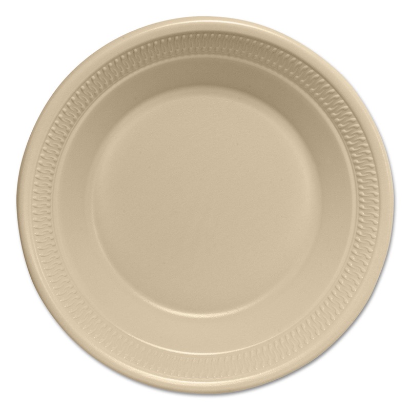 Silent Service Heavy Foam Dinnerware, Bowls, 30 Oz, Champagne, 125/bg, 4 Bg/ct
