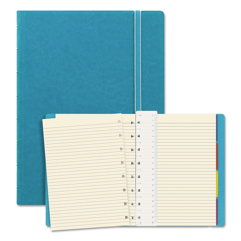 NOTEBOOK, 1 SUBJECT, MEDIUM/COLLEGE RULE, AQUA COVER, 8.25 X 5.81, 112 SHEETS