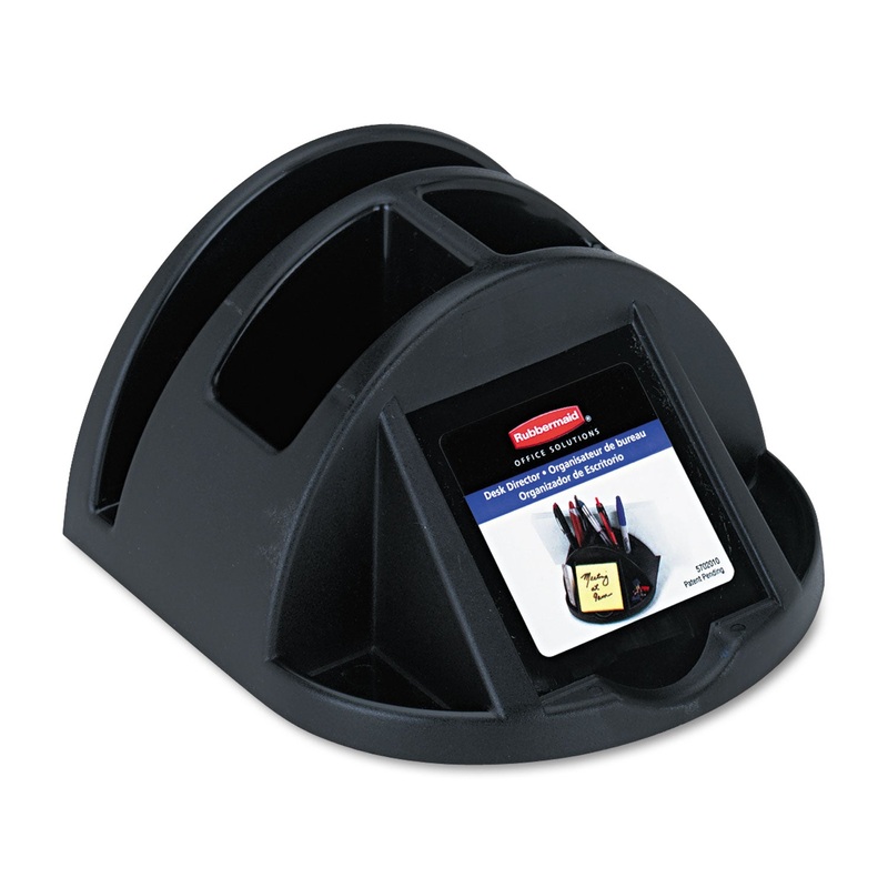 Regeneration Desk Director, Plastic, 6 3/4 X 7 X 3 5/8, Black