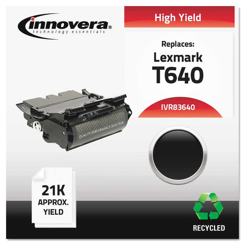 REMANUFACTURED 64015HA (T640) HIGH-YIELD TONER, 21000 PAGE-YIELD, BLACK