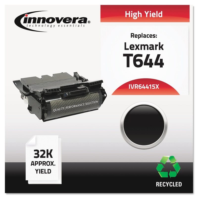 REMANUFACTURED 64415XA (T644) HIGH-YIELD TONER, 32000 PAGE-YIELD, BLACK