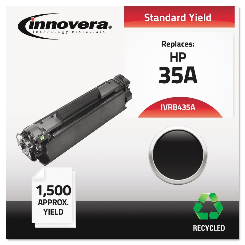 REMANUFACTURED CB435A (35A) TONER, 1500 PAGE-YIELD, BLACK