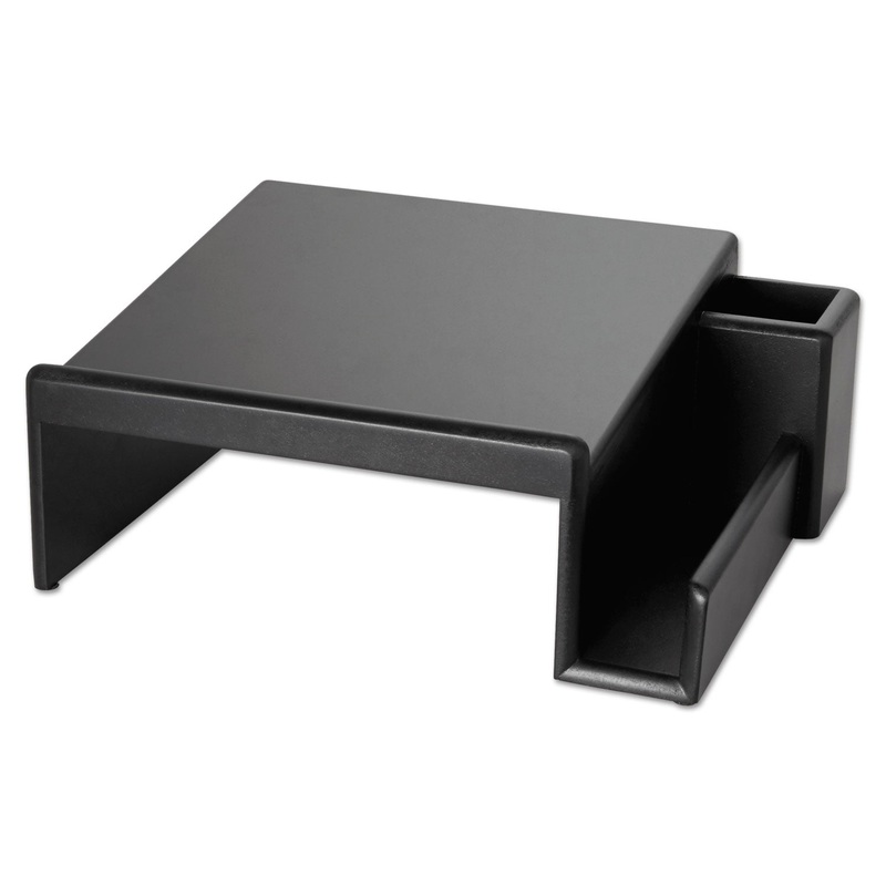 Wood Tones Phone Center Desk Stand, 12 1/8 X 10, Black