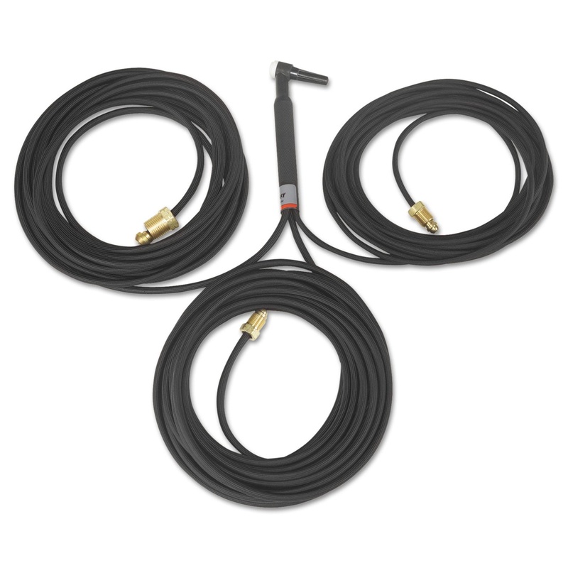 Wp-20-25-R Water Cooled Tig Torch Kit, 250a, 70 Flex Neck, 25ft Cable