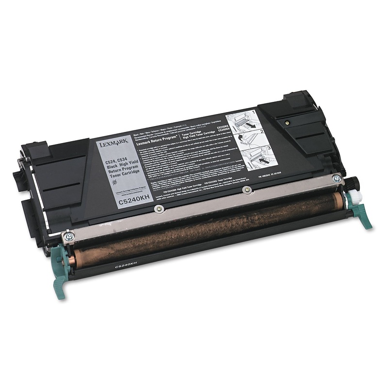 C5240KH (C524/C534) RETURN PROGRAM HIGH-YIELD TONER, 8000 PAGE-YIELD, BLACK