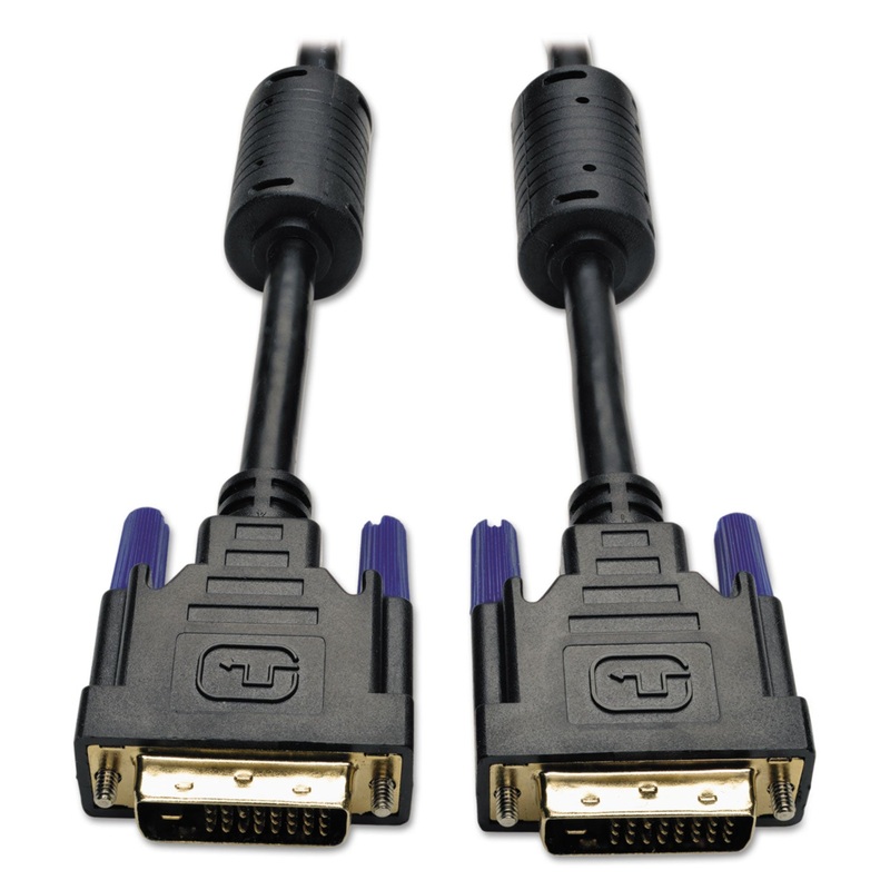 DVI DUAL LINK CABLE, DIGITAL TMDS MONITOR CABLE, DVI-D (M/M), 6 FT., BLACK