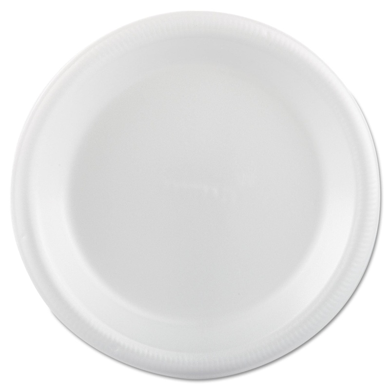 Foam Dinnerware, Plate, 9″, White