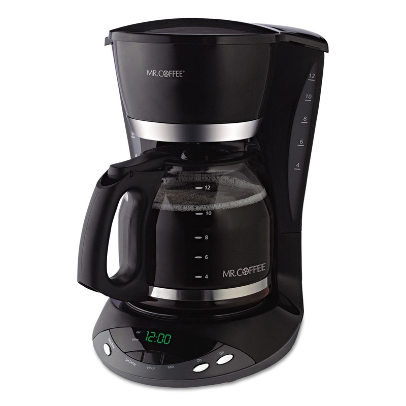 12-Cup Programmable Coffeemaker, Black