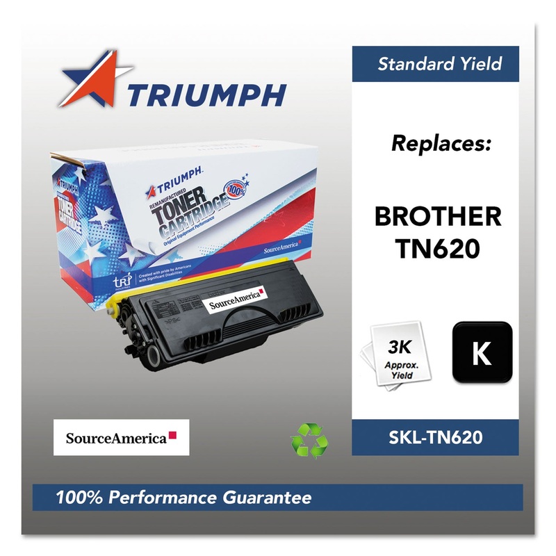 751000NSH1074 REMANUFACTURED TN620 TONER, 3000 PAGE-YIELD, BLACK