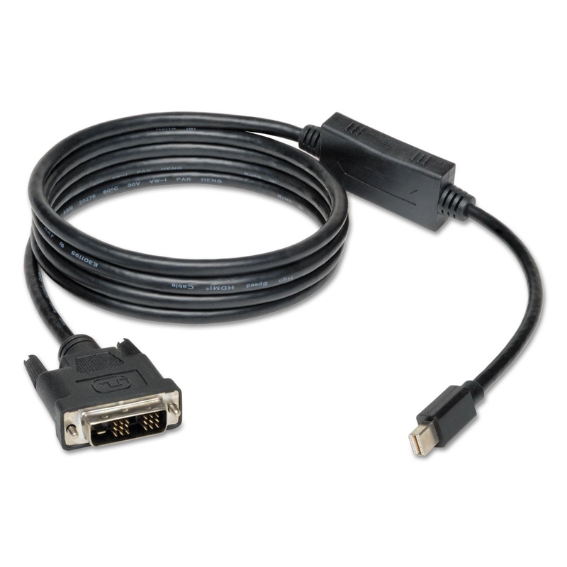 MINI DISPLAYPORT TO DVI CABLE ADAPTER (M/M), 6 FT.
