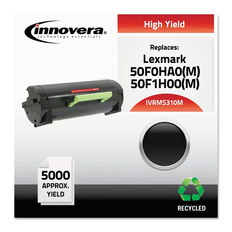 REMANUFACTURED 50F0HA0 (MS310M) HIGH-YIELD MICR TONER, 5000 PAGE-YIELD, BLACK