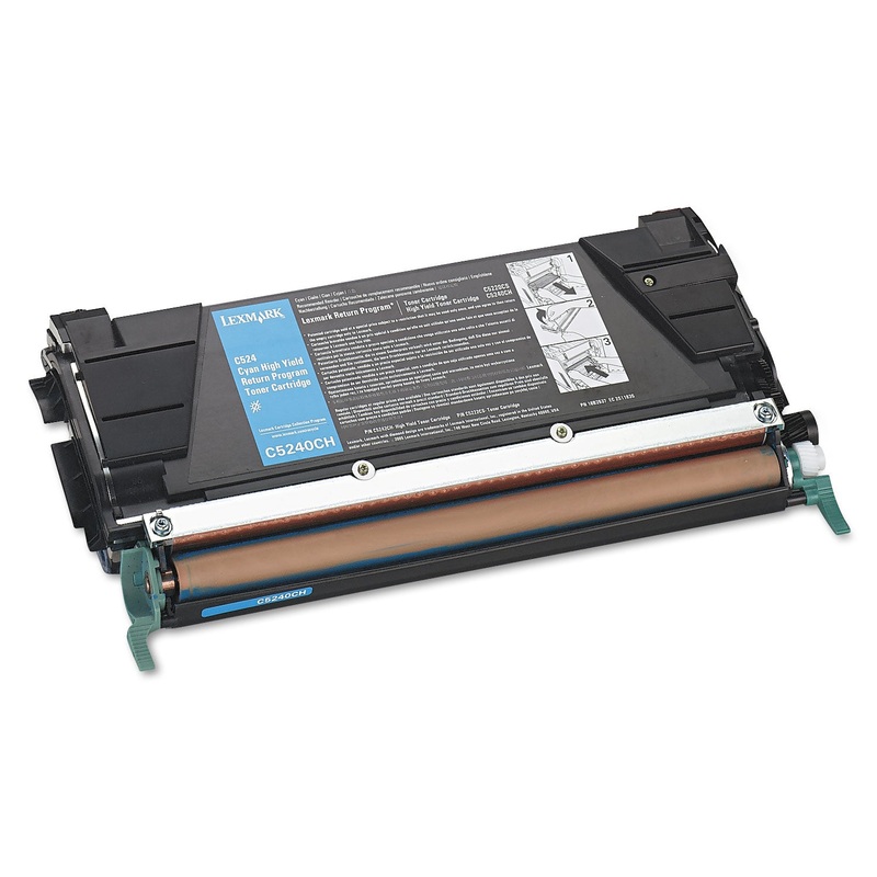 C5240CH RETURN PROGRAM HIGH-YIELD TONER, 5000 PAGE-YIELD, CYAN