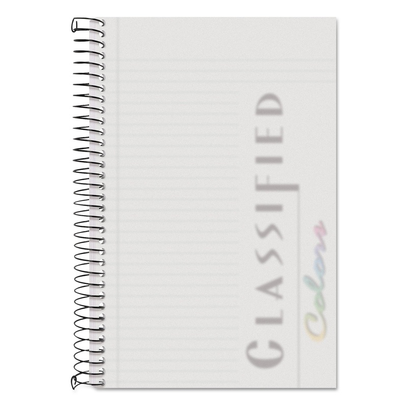 COLOR NOTEBOOKS, 1 SUBJECT, NARROW RULE, FROSTED COVER, 8.5 X 5.5, 100 SHEETS