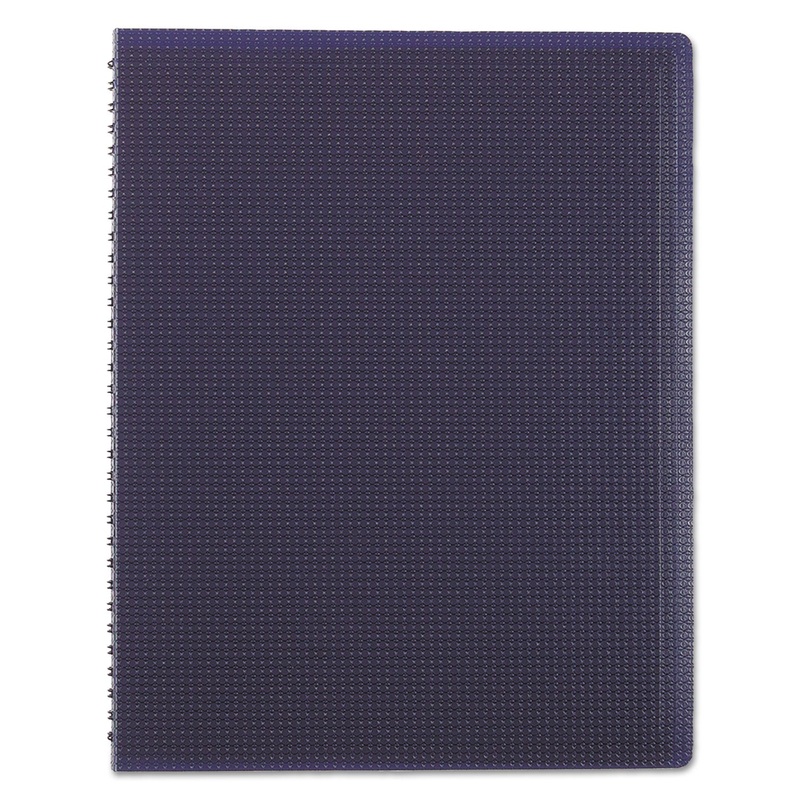 DURAFLEX POLY NOTEBOOK, 1 SUBJECT, MEDIUM/COLLEGE RULE, BLUE COVER, 11 X 8.5, 80 SHEETS