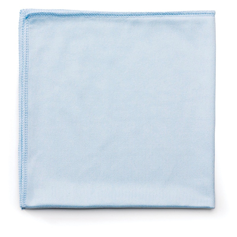 EXECUTIVE SERIES HYGEN CLEANING CLOTHS, GLASS MICROFIBER, 16 X 16, BLUE, 12/CT
