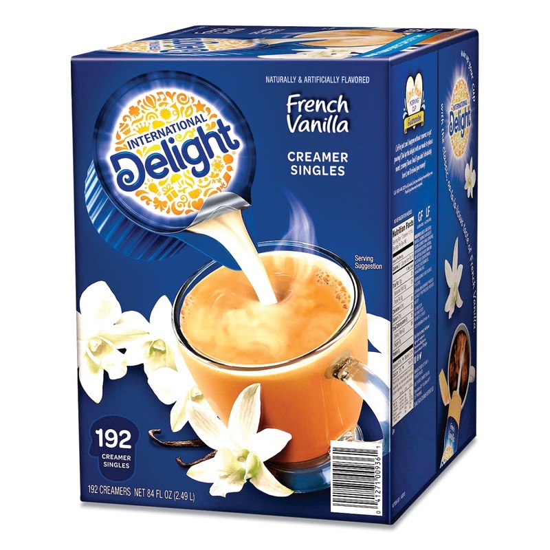 Flavored Liquid Non-Dairy Coffee Creamer, French Vanilla, 0.4375 Oz Cups, 192/ct