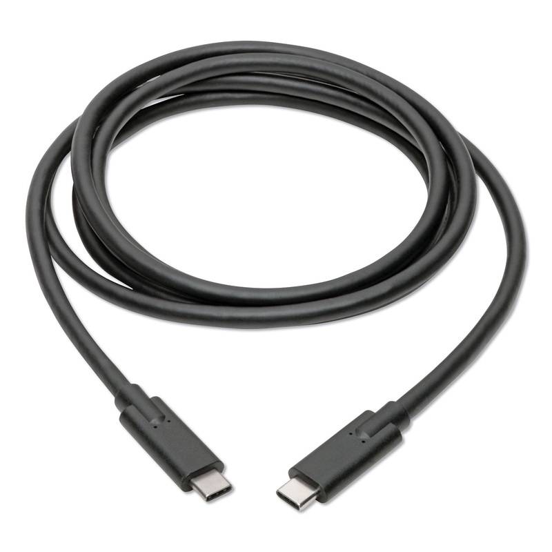 USB 3.1 GEN 1 (5 GBPS) CABLE, USB TYPE-C (USB-C) TO USB TYPE-C (M/M), 5A, 6 FT