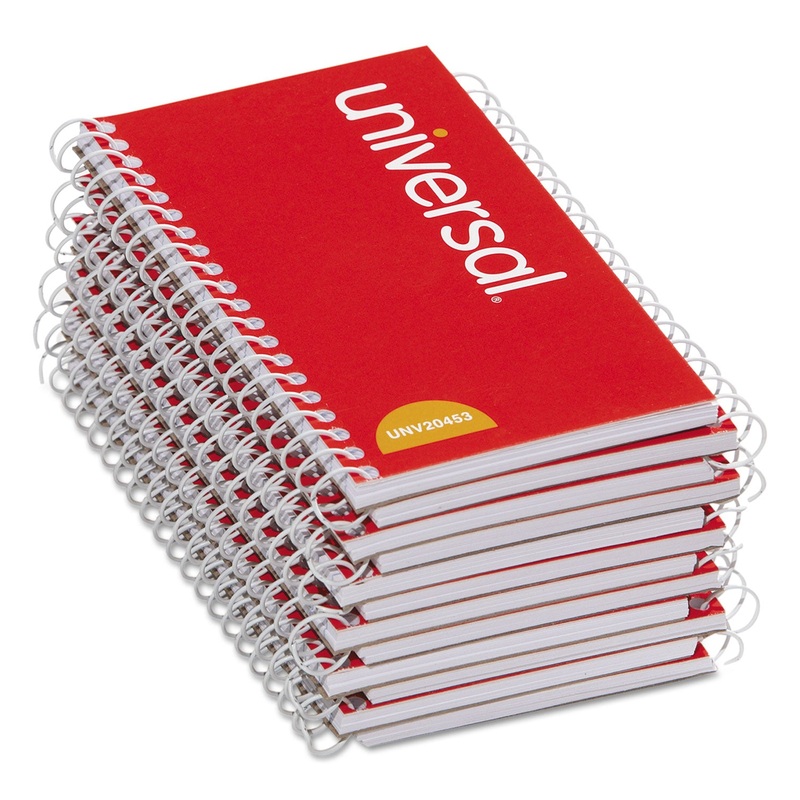 WIREBOUND MEMO BOOK, NARROW RULE, 5 X 3, WHITE, 50 SHEETS, 12/PACK