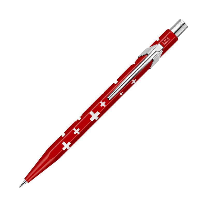 Caran D’Ache 849 Mechanical Pencil, .7mm, Swiss Flag