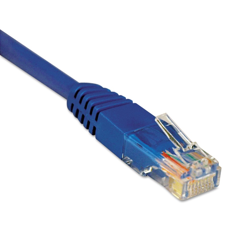 CAT5E 350MHZ MOLDED PATCH CABLE, RJ45 (M/M), 3 FT., BLUE