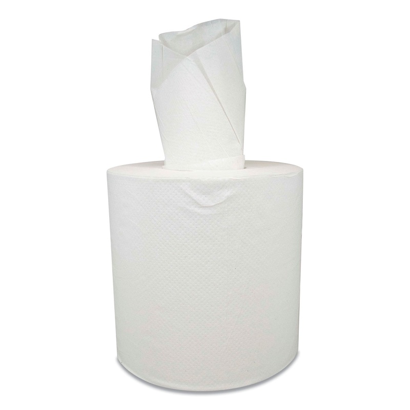 CENTER-PULL ROLL TOWELS, 2-PLY, 7.88″ X 500 FT, 150/ROLL, 6 ROLLS/CARTON