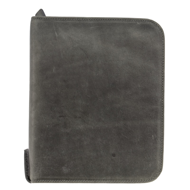 Galen Leather Co. Zippered 40 Slot Pen Case – Crazy Horse Smoky
