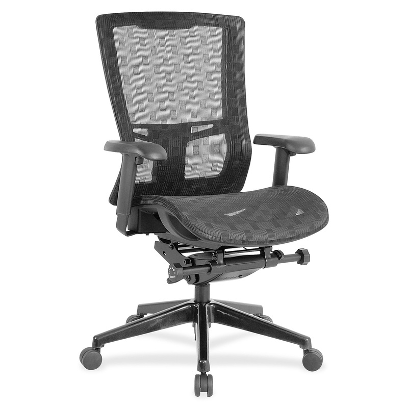 Lorell Checkerboard Design Mesh High-Back Chair – Black Seat Color – Nylon Mesh Seat Material – Black Back Color – Nylon Mesh Back Material – 5-star Base – 1 Each