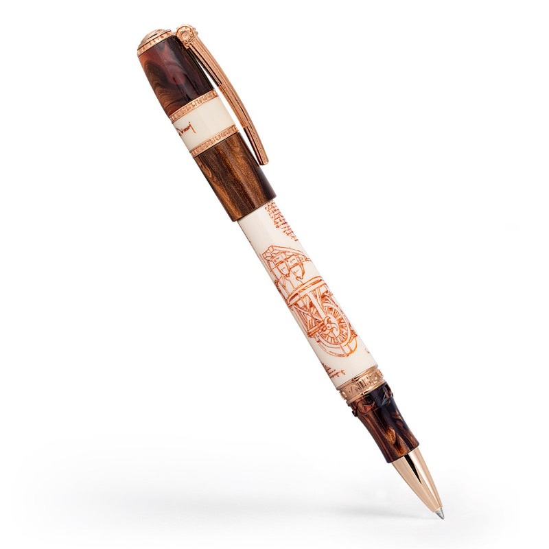 Visconti Leonardo da Vinci Machina Rollerball Pen – Rose Gold
