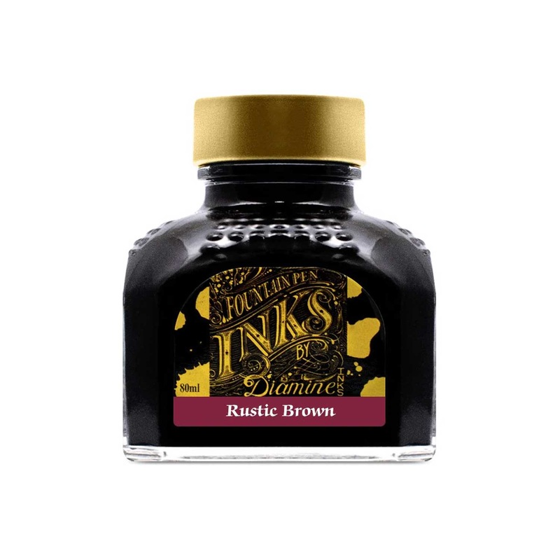 Diamine Rustic Brown Ink Bottle – 80ml