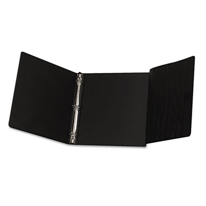Horizontal Round Ring Easel Binder, 1″, Black