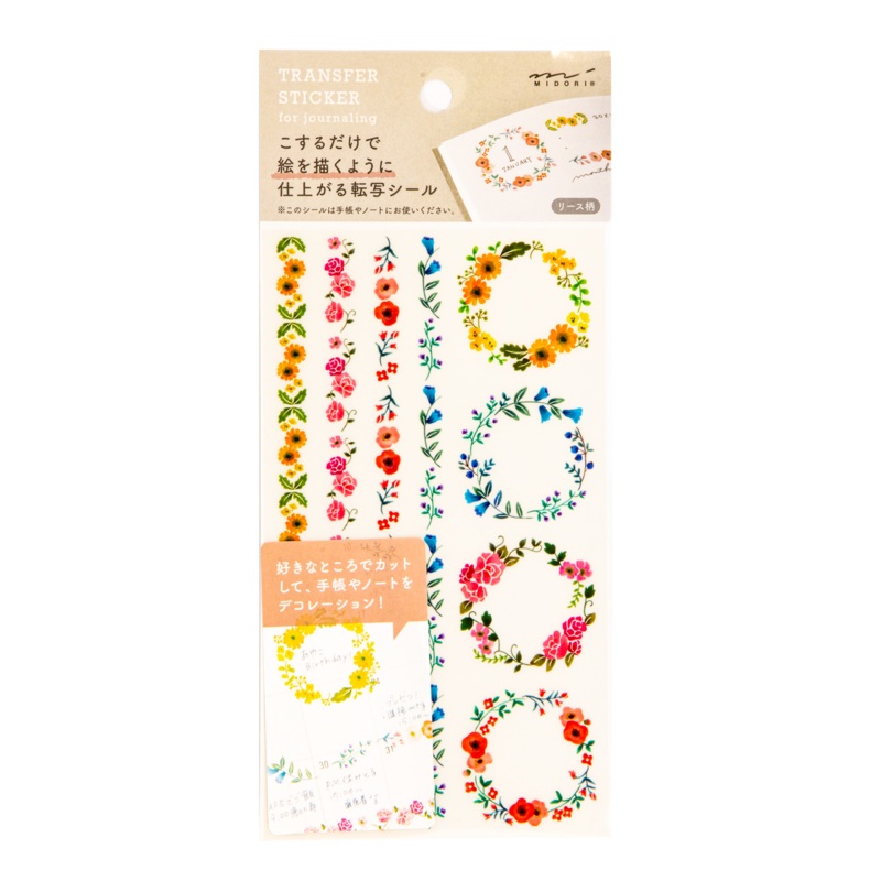 Midori Transfer Stickers – Wreaths