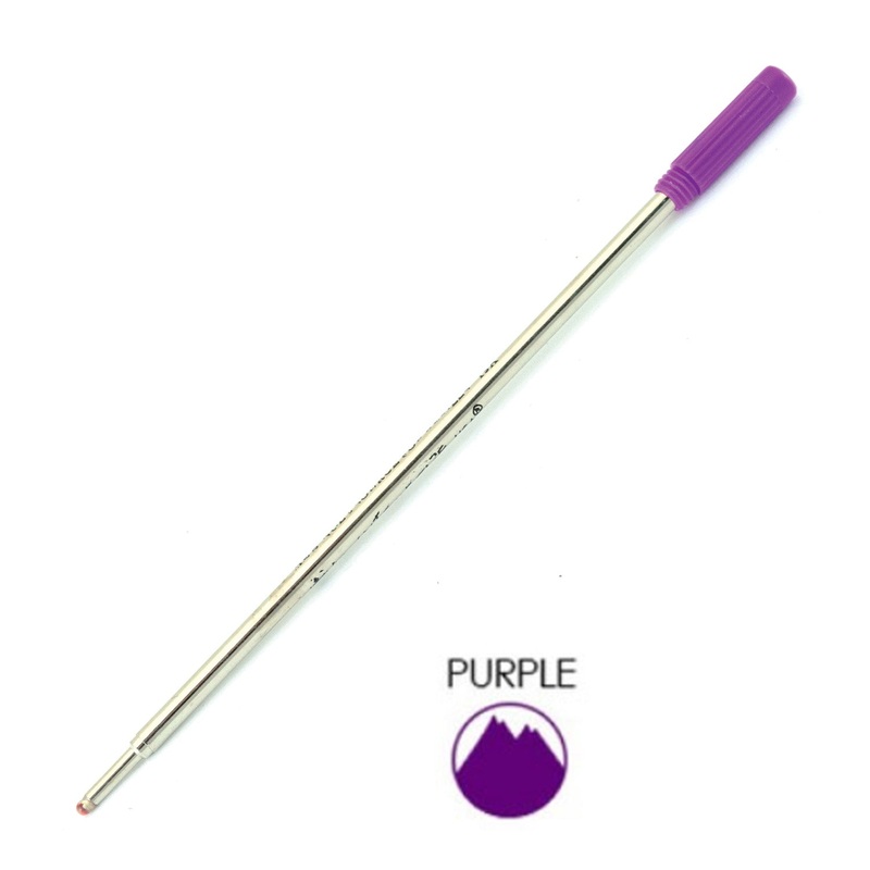 Monteverde Ball Pen Refill for Cross – Medium – Purple – Pack of 2