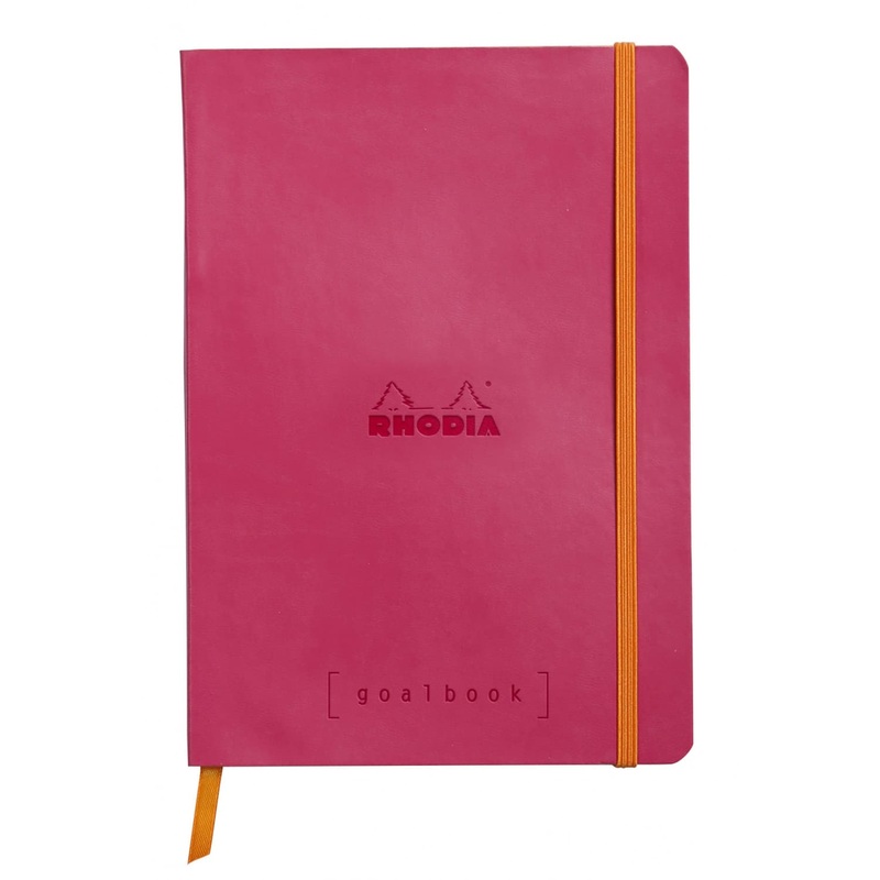 Rhodia Goalbook A5 Dot Grid Notebook in Raspberry – 5.75 x 8.25
