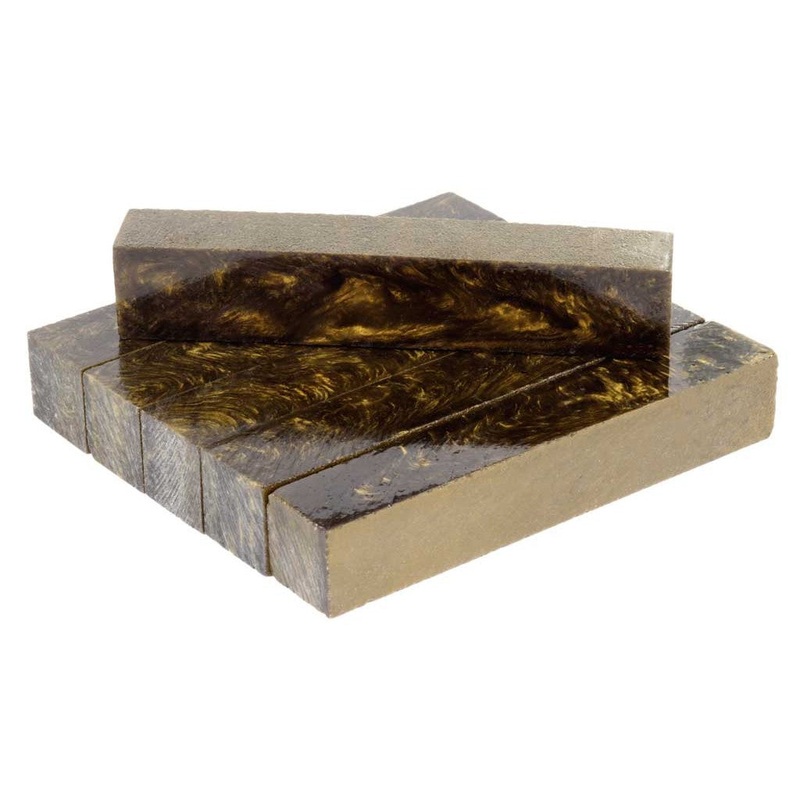 Antique Gold Swirl RhinoPlastic Pen Blanks
