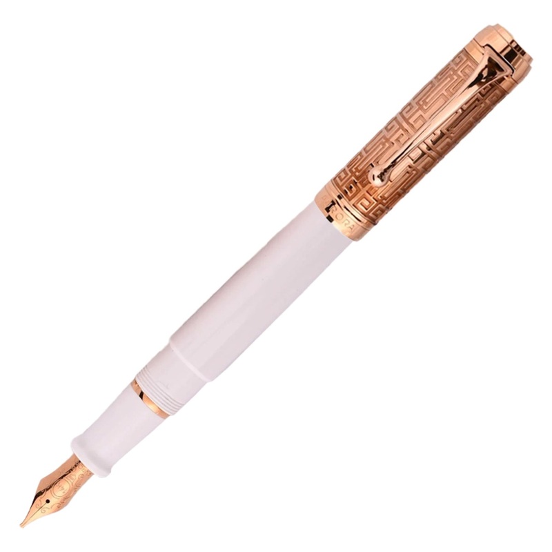 Aurora Talentum Dedalo Fountain Pen – White Rosegold (Limited Edition) Extra Fine