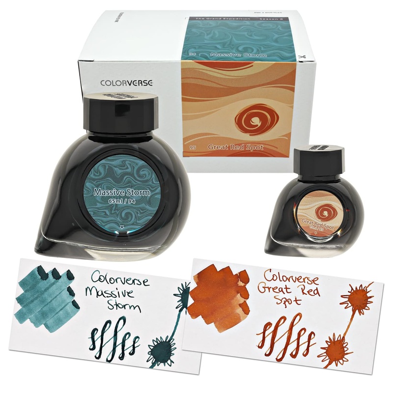 Colorverse Season 8 The Grand Expedition Bottled Ink in Massive Storm & Great Red Spot – Set of 2 (65ml+15ml)