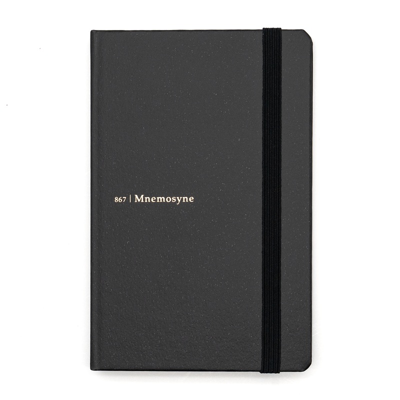 Mnemosyne A6 Hardcover Journal Notebook – Lined Black