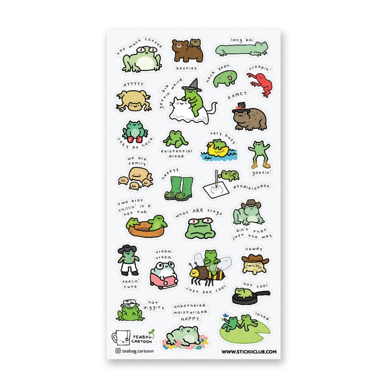 STICKII Sticker Sheet –  What are Frogs? #2