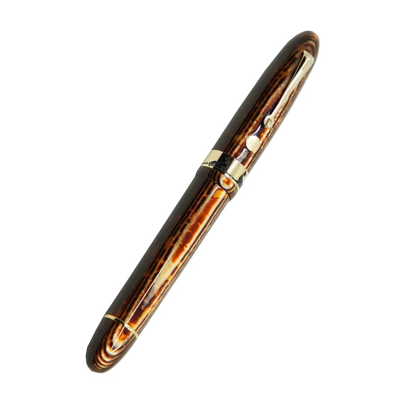 ASC Bespoke Ogiva Extra Arco Bronze PANTERA ” Art Nouveau ” Fountain Pen