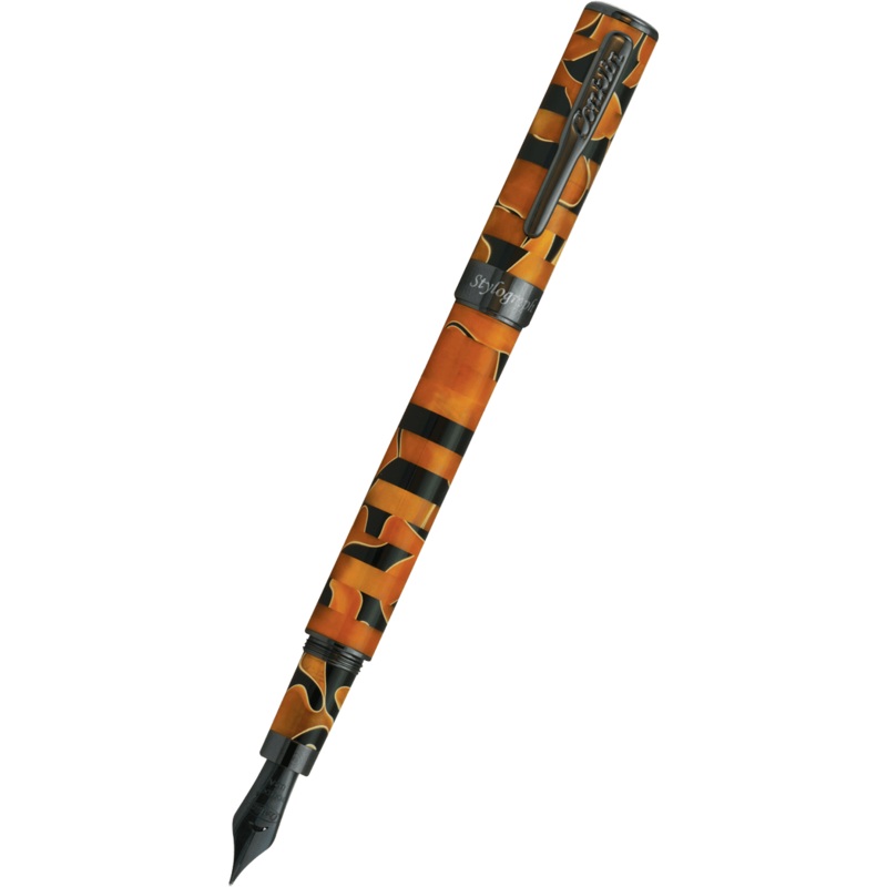 Conklin Stylograph Fountain Pen – Mosaic Orange/Black Extra Fine