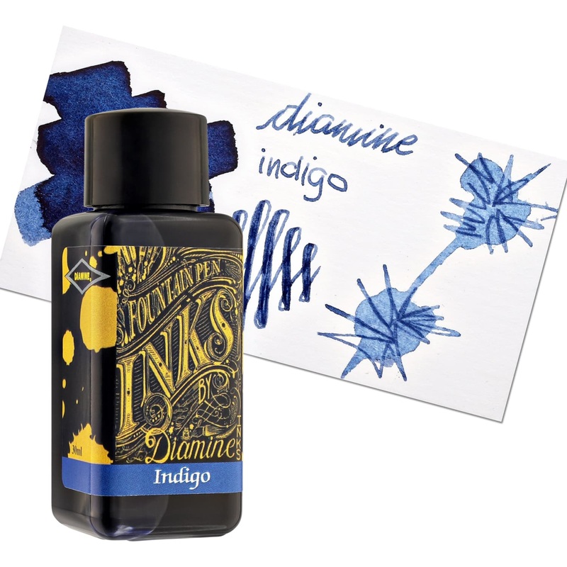 Diamine Bottled Ink in Indigo Blue 80ml