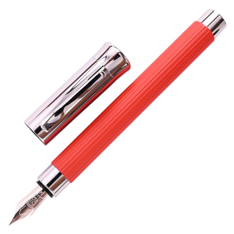 Graf Von Faber-Castell Tamitio Fountain Pen – India Red Extra Fine