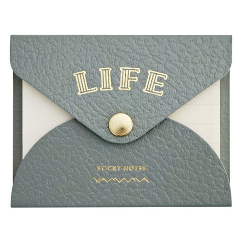 Life Stationery Sticky Notes With Cover – Grey