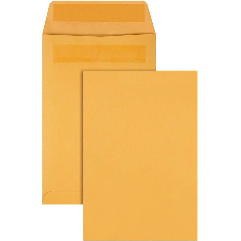 Quality Park 6-1/2 x 9-1/2 Catalog Mailing Envelopes with Redi-Seal Self-Seal Closure – Catalog – #1 3/4 – 6 1/2″ Width x 9 1/2″ Length – 28 lb – Self-sealing – Kraft – Kraft – 250 / Box