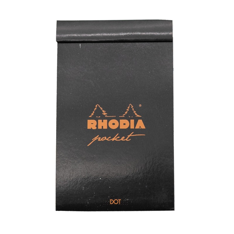 Rhodia Pocket Notepad 3″x4.75″ Dot Grid Black